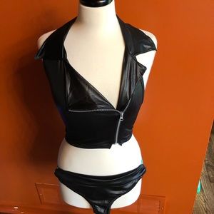 ESPIRAL Two-Piece Set Black Clubwear Fantasy, Swim